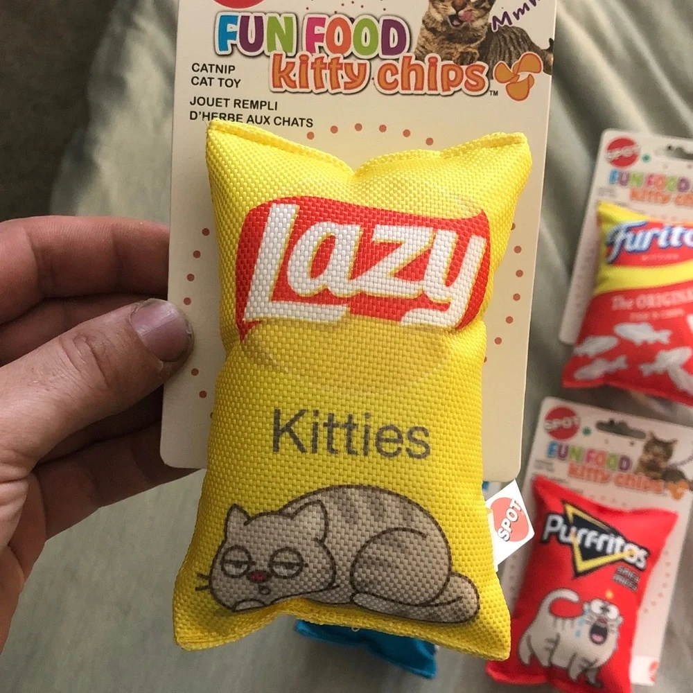 Fun Food Gimmick Cat Toys with Cat Nip
